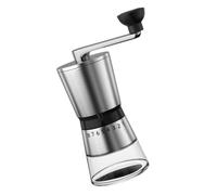 Fdit Molino de Café Manual, Triturador de Café de Acero Inoxidable 304 con Muela de Cerámica y de Madera para Molienda Portátil y Especias