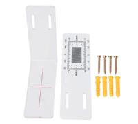 Fdit Monitor de Grietas con Placa de Escala Acrílica, Herramienta de Medición de Fracturas de Pared con Rango de ±20 Mm, Construcción de ABS con Accesorios de Montaje para Inspección