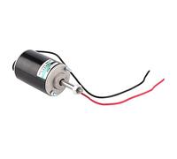 Fdit Motor de CC de Imán Permanente 12 V 24 V 30 W de Alta Velocidad 7000 RPM, Motor Eléctrico de Rotación CW CCW para Proyectos de Generadores de Bricolaje, Equipo de Molienda de (24V6000rpm)