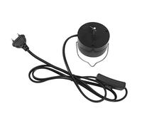 Fdit Motor Móvil de Funcionamiento Eléctrico, Interruptor de Plástico con Enchufe de un Botón, Motor de Pantalla Colgante Eléctrico para Campanillas de Viento (Enchufe de la UE 220V)