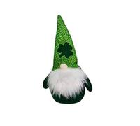 Fdit Muñeco sin Rostro de Trébol, Duende de Felpa, Decoración del Día de San Patricio, Juguete de Peluche Suave de 15,35 Pulgadas para Decoración del Hogar de Vacaciones, sofá, Mesa (#3)
