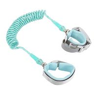 Fdit Muñequera Antipérdida para Niños, Correa de Cuerda Suave y Ajustable para el Vínculo entre e Hijos en Lugares Públicos (Cerradura verde claro reflectante 360° 2 metros)