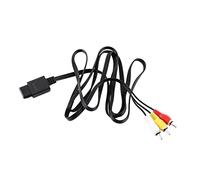 Fdit N64 A/V Cable Compuesto 1.8 M Longitud de Cable Conectores Codificados 64 Uso Práctico Compatible para el Monitor de TV