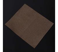 Fdit Nobranded - Alfombra de parrilla reutilizable, alfombrilla de parrilla de alto rendimiento antiadherente, juego de alfombrillas de parrilla de 3, color marrón exterior para parrilla (36 x 42 cm