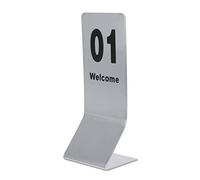 Fdit Números de Mesa de Acero Inoxidable del 1 Al 10, Números de Mesa de Boda de Doble Cara para Asignación de Asientos, con Material de Acero Inoxidable Engrosado para Recepción de