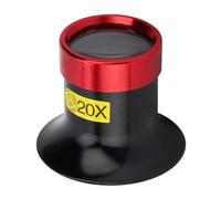 Fdit Observe la Reparación de 20 Tiempos de Agrandamiento -Loupa Gloss Alta Dureza para los Relojeros, Joyas, Operaciones de Arte, Aleación de Aluminio