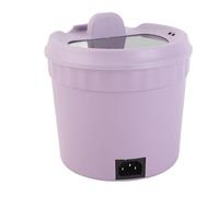 Fdit Olla Eléctrica de 450 W, Mini Olla Eléctrica de 1,2 L con Revestimiento Antiadherente para Ramen, Sopa, Pasta y Avena, Diseño de Doble Capa con Aislamiento Térmico, Material (Enchufe de la UE)