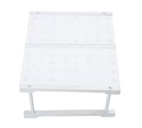 Fdit Organizador de Guardarropa Extensible, Estante de Ahorro de Espacio de Cobertura Total para Armario, Baño, Organizador de Acero Al Carbono ABS para Armario de Dormitorio (Longitud 37-48