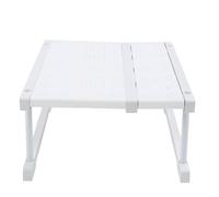 Fdit Organizador de Guardarropa Extensible, Estante de Ahorro de Espacio de Cobertura Total para Armario, Baño, Organizador de Acero Al Carbono ABS para Armario de Dormitorio (Longitud 27-38