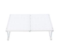 Fdit Organizador de Guardarropa Extensible, Estante de Ahorro de Espacio de Cobertura Total para Armario, Baño, Organizador de Acero Al Carbono ABS para Armario de Dormitorio (Longitud 47-68