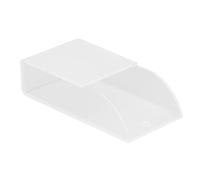 Fdit Organizador de Soporte de Control Remoto de Acrílico, Caja de Almacenamiento de Montaje en Pared para Teléfono Remoto de TV y Artículos Pequeños con Diseño Transparente (1 compartimento)