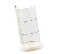 Fdit Organizador Giratorio para Cosméticos, Estuche de Almacenamiento Transparente a Prueba de Polvo de Múltiples Capas para Almohadillas y Herramientas de Maquillaje, con Diseño