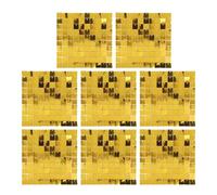 Fdit Panel de Fondo de Lentejuelas, 8 Piezas de Fondo con Purpurina con Alto Brillo para Decoración de Paredes, de Fiesta Reutilizable de 30x30 Cm para Escenario de Cumpleaños (Gold)