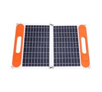 Fdit Panel Solar Portátil, Silicio Monocristalino de 60W