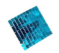 Fdit Paneles de Pared Brillantes 24 Piezas Fondo de Lentejuelas Translúcidas Fácil de Montar para Fiestas de Bodas Plástico de 30x30 Cm