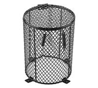 Fdit - Pantalla de cerámica para lámpara de reptil de mascotas, antiquemaduras, redonda, cuadrada, para día y noche