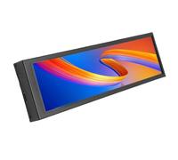 Fdit Pantalla de Temperatura de la PC, Monitor de Temperatura de Computadora 178 Grados Vista Ancha Soporte de Tema Dinámico con Carcasa de Aleación de Aluminio (Versión capacitiva de