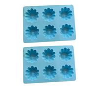 Fdit Paquete de 2 Moldes de Silicona con Forma de Taza, Molde Flexible Antiadherente para Hornear para Tarta de Huevo, Chocolate, Vela, Resina, 25,5x18x3,5 Cm