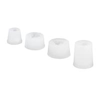 Fdit Paquete de 4 Moldes de Silicona con Forma de Piedra de Rocalla, Molde de Fundición de Resina Transparente para Colgantes de Joyería, Resina Epoxi UV, Pegamento en Forma de