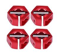 Fdit Paquete de Adaptador de Aleación de Aluminio, Todos los Modelos RC de 1/10 Skale, Múltiples Colores y Opciones Gruesas (5.0 mm de Rojo)