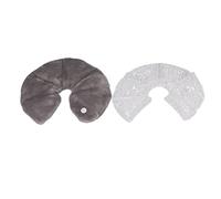 Fdit Paquete de Gel para el Pecho, Almohadillas de Gel para Lactancia Materna en Frío y Caliente con Diseño de Tornillo Contorneado para Madres que Amamantan (GREY)