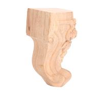 Fdit Patas de Gabinete de 4 Piezas, Patas de Muebles de Madera, de Mesa Talladas con Patrones de Tallado Exquisitos para Mesa de sofá y Armario (10 * 5cm)
