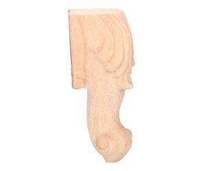 Fdit Patas de Gabinete de 4 Piezas, Patas de Muebles de Madera, de Mesa Talladas con Patrones de Tallado Exquisitos para Mesa de sofá y Armario (15 * 6cm)