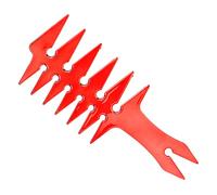 Fdit Peinador de Peinado de Plástico Retro (rojo)