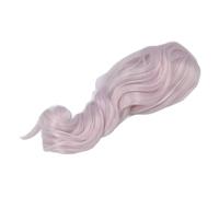 Fdit Peluca Larga y Rizada para Muñeca , con Cabello Sintético Suave y Sedoso Que Simula el Cuero Cabelludo, para Muñecas de Escala 1/3 con una Circunferencia de Cabeza de 22-23 cm. (Purple)