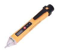 Fdit Pencil de Prueba Eléctrico Detector de Flujo sin con Modo de Alarma de Sonido/luz/simulación para Electricistas y Técnicos de HLK Rojo (Amarillo + negro)