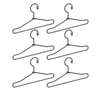 Fdit Perchas para Ropa de Muñecas, Juego de Mini Perchas de Acero Inoxidable de 10 Piezas para Organización de Guardarropas de Muñecas, Accesorios Portátiles Livianos para Exhibición y (65mm)