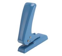 Fdit Perforadora Manual de un Orificio, Perforadora de Papel con Núcleo de Metal de 5,5 Mm para Tarjetas, Cuero, Plástico, de Almacenamiento Compacta para Proyectos de (BLUE)