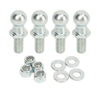 Fdit Pernos de Montaje de Bola de 4 Piezas, Pernos de Bola de 13 Mm con Arandelas y Tuercas de Seguridad de Nailon para Aplicaciones de Gabinete Marino para capó de Coche, Maletero,