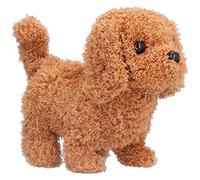 Fdit Perro de Peluche Suave Interactivo Electrónico con Corteza y, Encantador para Niños, Ayuda a Calmar Las Emociones y Promueve el Desarrollo del Lenguaje, 7,1 X 6,0 X 5,1 Pulgadas (Osito de