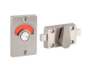 Fdit Pestillo de Aleación de Zinc Cerradura Indicadora, Indicador Perno de Privacidad Cerradura de Puerta Tornillos Enganchados Vacantes Baño Inodoro Privacidad Partición Cerradura de Puerta Pestillo