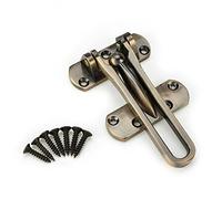 Fdit - Pestillo de aleación de zinc para puerta de ventana, cierre de puerta, cadena de seguridad, bloqueo de bloqueo limitador