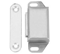 Fdit Pestillo Magnético para Gabinete, Cierre de Puerta de Acero Inoxidable con Imán Fuerte para Seguridad de Estantería de Armario, 5 uds.