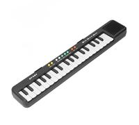 Fdit Piano Portátil de 37 Teclas para Niños Micrófono Incluido 24 Canciones 3 Tonos 8 Ritmos Teclado Musical Cable USB