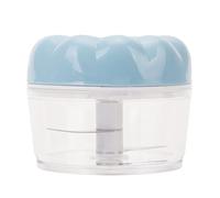 Fdit Picador de Ajo Manual con Cuerda para Cocina, Picador de Alimentos con Base Antideslizante y Cuerpo Transparente para Picar Cebolla, Pimiento, Verduras, Frutas (BLUE)