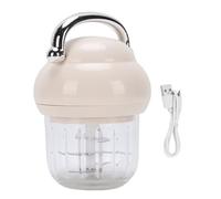 Fdit Picadora Eléctrica De Ajos Y Procesador De Alimentos, Vaso De Vidrio De 350 Ml Máquina Inalámbrica De Alimentos Para Bebés Con Carga USB, 21000 RPM Para Picar Moler Puré,