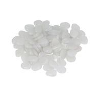 Fdit Piedra Luminosa Al Aire Libre, Guijarros Luminosos Fluorescentes de Colores Adecuados para el Camino del Jardín de la Pasarela del Patio del Jardín (Blanco)