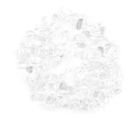 Fdit Piedra Natural caida Cuarzo Claro Chips de Piedra caida triturados Piezas de Cuarzo de Cristal Natural Decoración del hogar(Blanco)