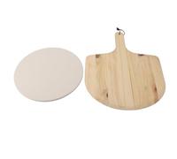 Fdit Piedra para Pizza, Piedra para Hornear de Cordierita para Pizza y Pan con Cáscara de, Transferencia Uniforme de Calor para Cocina, Comedor Al Aire Libre (B)