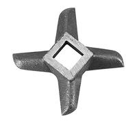 Fdit Pieza de repuesto para batidora de pie, picadora de carne profesional con forma de cruz plateada, cuchilla para picadora de pescado (#8)