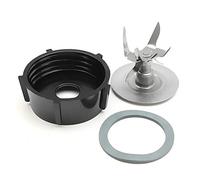 Fdit Piezas de Repuesto para Licuadora, Kit de Juntas de Base de Cuchilla Cortadora para Licuadoras Osterizer con Hoja de Acero Inoxidable, Se Adapta a Frascos de Plástico de Vidrio,