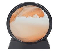 Fdit Pintura de en Movimiento de Paisaje de Aguas Profundas, Imagen en 3D, Arte de en Movimiento, Diseño Elegante para Cualquier Entorno (Yellow)