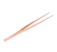 Fdit Pinzas de Cocina, Pinzas de Cocina de Acero Inoxidable con Punta Dentada, Clip para Alimentos con Mango Ergonómico para Hornear en la Casera (Oro rosa)