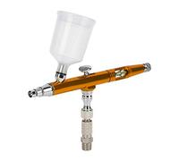 Fdit Pistola de aerógrafo de Pintura, Pistola de Pintura con aerógrafo, para Publicidad de Pintura en Color(Golden)