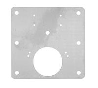 Fdit Placa de Reparación de Bisagra de Acero Inoxidable, Juego de 10 Unidades con Tornillos y Juntas para Instalación de Puertas de Armario