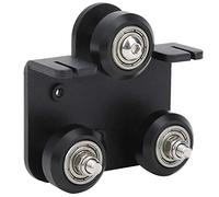 Fdit Placa de soporte posterior de extrusora de impresora 3D, placa de soporte posterior de extrusora 3D con 3 poleas para impresora 3D serie CR-10S/10 pieza de repuesto para placa posterior extruida